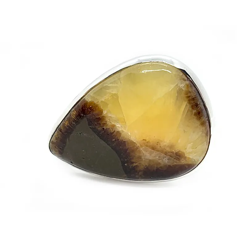 Tulsi Septarian Bohemian Gemstone Ring