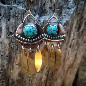 Turquoise Dream Catcher Earrings