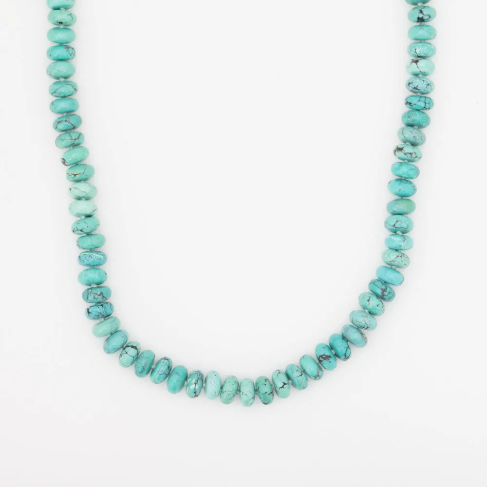 Turquoise Roundel Strand Necklace