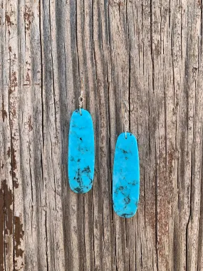 Turquoise Slab earrings