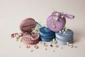 Velvet Embroidery Jewelry Case