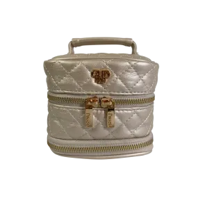 Weekender Jewelry Case - Pearl Quilted