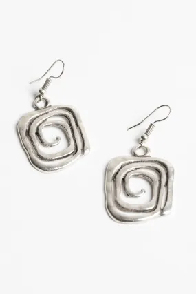 Zamak Labyrinth Earrings